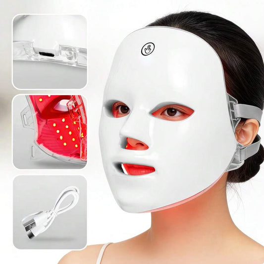 7 Color LED Light Therapy Facial Mask